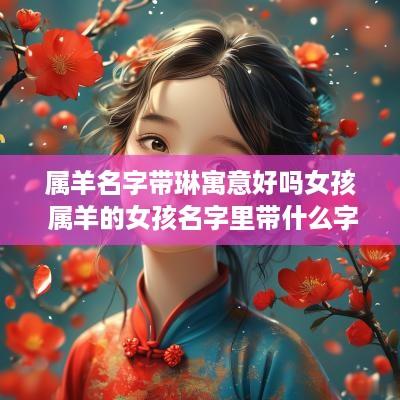 属羊名字带琳寓意好吗女孩 属羊的女孩名字里带什么字好
