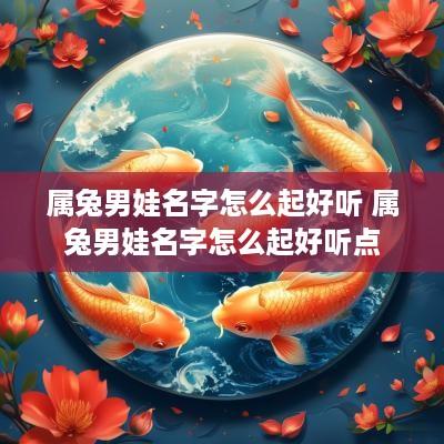 属兔男娃名字怎么起好听 属兔男娃名字怎么起好听点