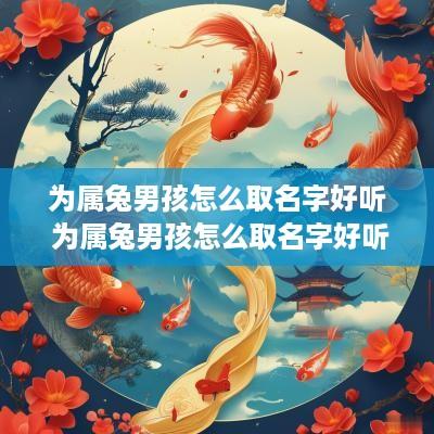 为属兔男孩怎么取名字好听 为属兔男孩怎么取名字好听点