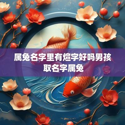属兔名字里有煊字好吗男孩 取名字属兔