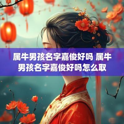 属牛男孩名字嘉俊好吗 属牛男孩名字嘉俊好吗怎么取