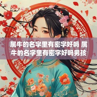 属牛的名字里有密字好吗 属牛的名字里有密字好吗男孩