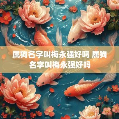 属狗名字叫梅永强好吗 属狗名字叫梅永强好吗