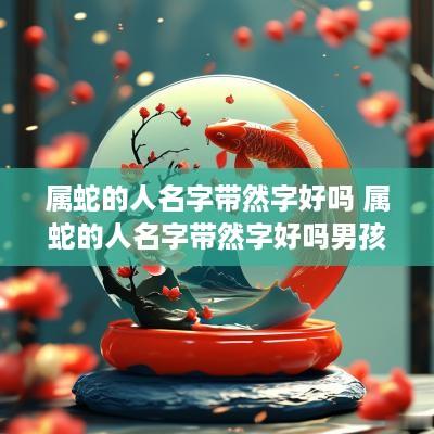 属蛇的人名字带然字好吗 属蛇的人名字带然字好吗男孩
