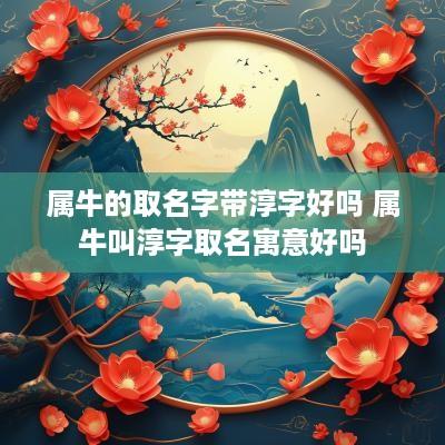 属牛的取名字带淳字好吗 属牛叫淳字取名寓意好吗