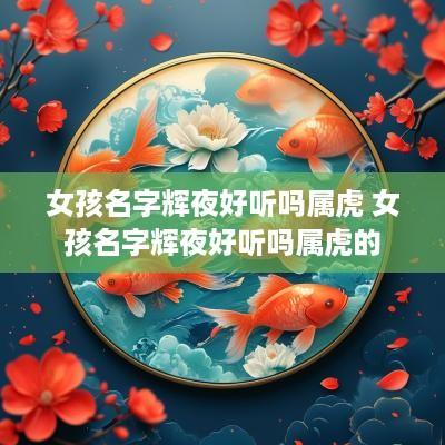 女孩名字辉夜好听吗属虎 女孩名字辉夜好听吗属虎的