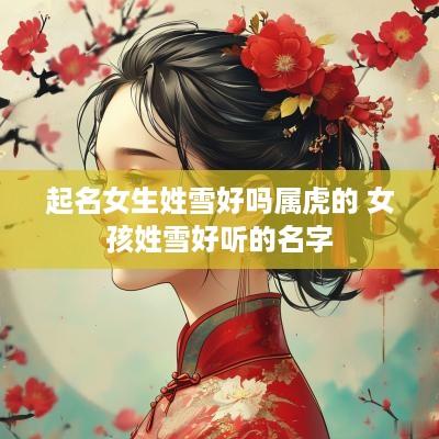 起名女生姓雪好吗属虎的 女孩姓雪好听的名字