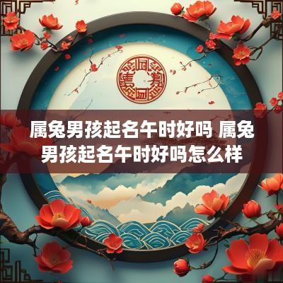 属兔男孩起名午时好吗 属兔男孩起名午时好吗怎么样