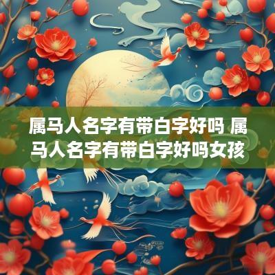 属马人名字有带白字好吗 属马人名字有带白字好吗女孩