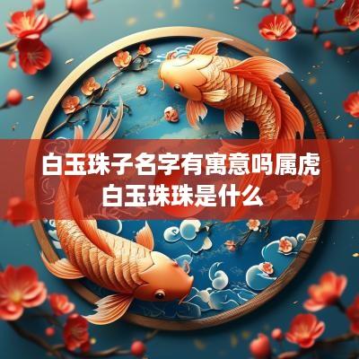 白玉珠子名字有寓意吗属虎 白玉珠珠是什么