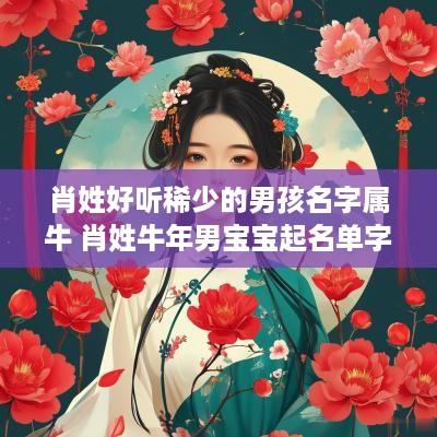 肖姓好听稀少的男孩名字属牛 肖姓蛇年男宝宝起名单字