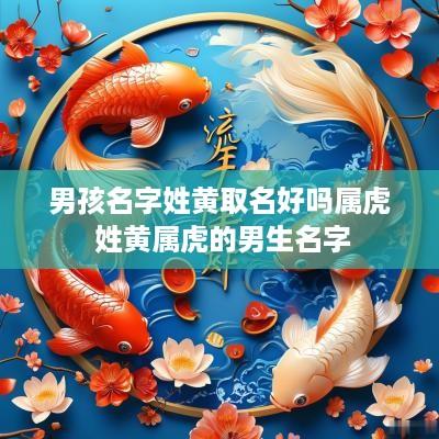 男孩名字姓黄取名好吗属虎 姓黄属虎的男生名字
