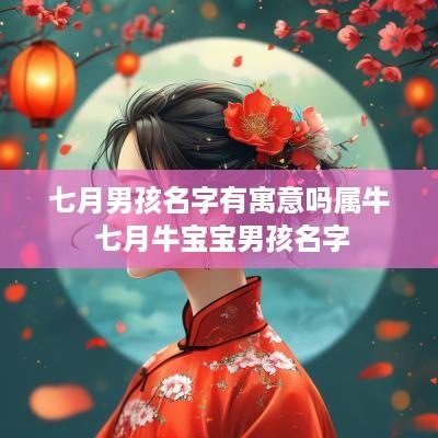 七月男孩名字有寓意吗属牛 七月牛宝宝男孩名字
