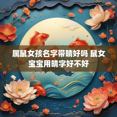 属鼠女孩名字带晴好吗 鼠女宝宝用晴字好不好