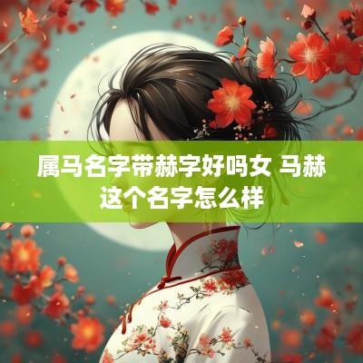 属马名字带赫字好吗女 马赫这个名字怎么样 属马名字带赫字好吗女 马赫这个名字怎么样