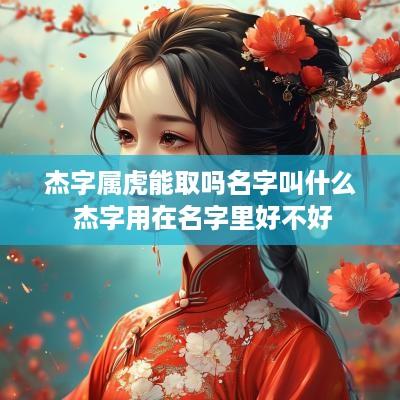 杰字属虎能取吗名字叫什么 杰字用在名字里好不好