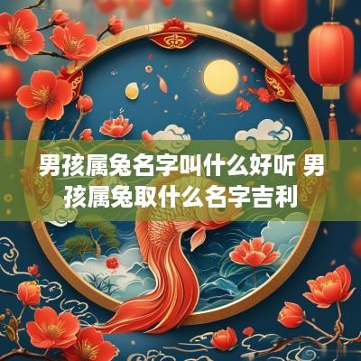 男孩属兔名字叫什么好听 男孩属兔取什么名字吉利