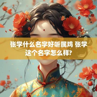 张学什么名字好听属鸡 张学这个名字怎么样?