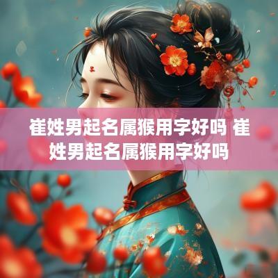 崔姓男起名属猴用字好吗 崔姓男起名属猴用字好吗