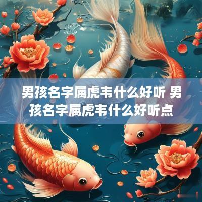 男孩名字属虎韦什么好听 男孩名字属虎韦什么好听点
