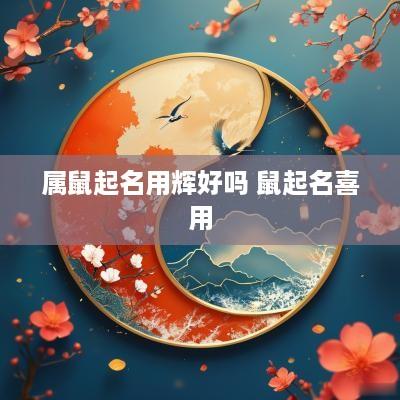 属鼠起名用辉好吗 鼠起名喜用