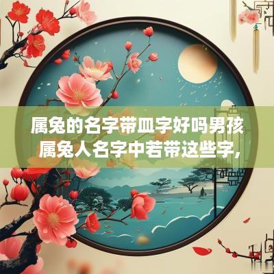 属兔的名字带皿字好吗男孩 属兔人名字中若带这些字,一生大富大贵