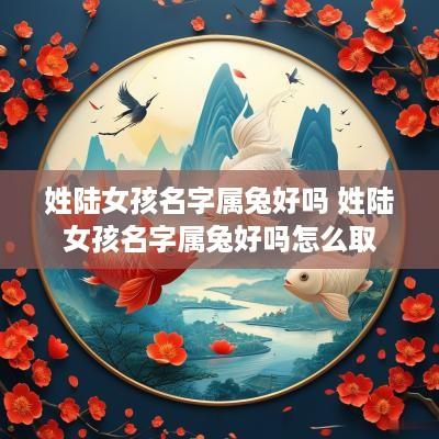 姓陆女孩名字属兔好吗 姓陆女孩名字属兔好吗怎么取