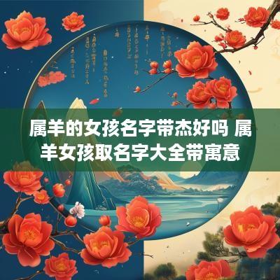 属羊的女孩名字带杰好吗 属羊女孩取名字大全带寓意