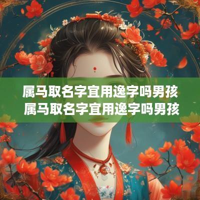 属马取名字宜用逸字吗男孩 属马取名字宜用逸字吗男孩子