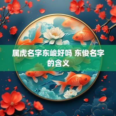 属虎名字东峻好吗 东俊名字的含义
