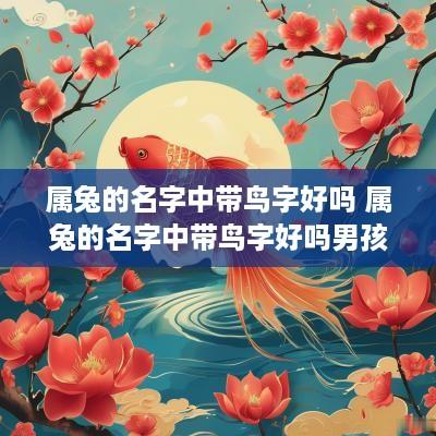 属兔的名字中带鸟字好吗 属兔的名字中带鸟字好吗男孩