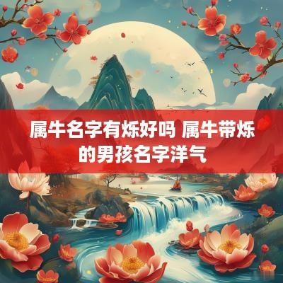 属牛名字有烁好吗 属牛带烁的男孩名字洋气