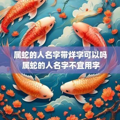 属蛇的人名字带烊字可以吗 属蛇的人名字不宜用字