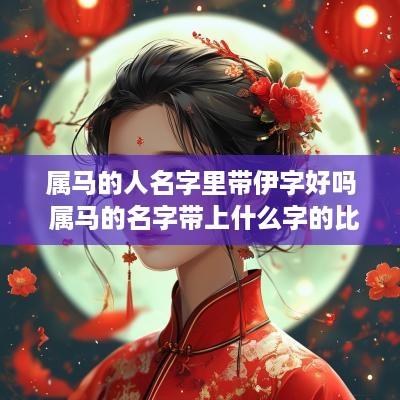 属马的人名字里带伊字好吗 属马的名字带上什么字的比较好