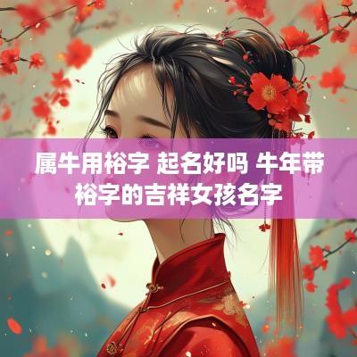 属牛用裕字 起名好吗 蛇年带裕字的吉祥女孩名字