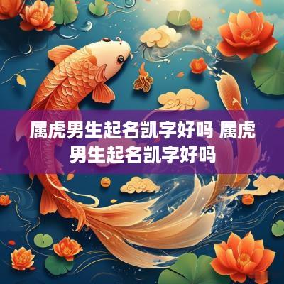属虎男生起名凯字好吗 属虎男生起名凯字好吗