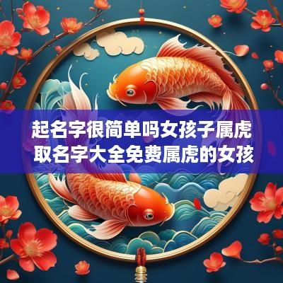 起名字很简单吗女孩子属虎 取名字大全免费属虎的女孩子