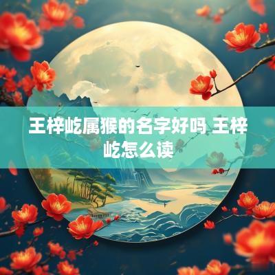 王梓屹属猴的名字好吗 王梓屹怎么读