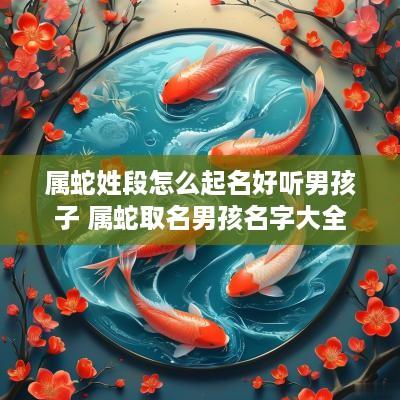 属蛇姓段怎么起名好听男孩子 属蛇取名男孩名字大全