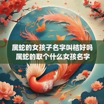 属蛇的女孩子名字叫桔好吗 属蛇的取个什么女孩名字