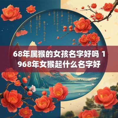 68年属猴的女孩名字好吗 1968年女猴起什么名字好