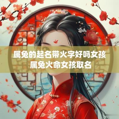 属兔的起名带火字好吗女孩 属兔火命女孩取名