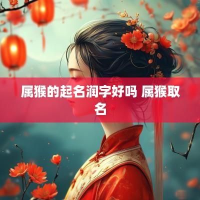 属猴的起名润字好吗 属猴取名