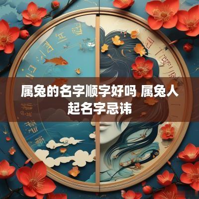 属兔的名字顺字好吗 属兔人起名字忌讳