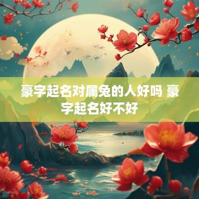 豪字起名对属兔的人好吗 豪字起名好不好
