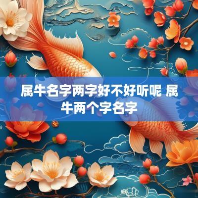 属牛名字两字好不好听呢 属牛两个字名字
