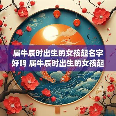 属牛辰时出生的女孩起名字好吗 属牛辰时出生的女孩起名字好吗