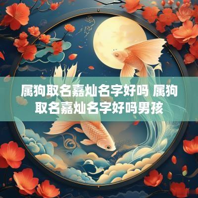 属狗取名嘉灿名字好吗 属狗取名嘉灿名字好吗男孩