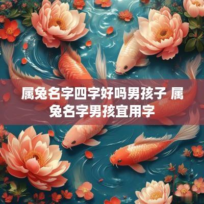属兔名字四字好吗男孩子 属兔名字男孩宜用字