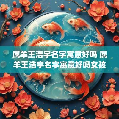 属羊王浩宇名字寓意好吗 属羊王浩宇名字寓意好吗女孩